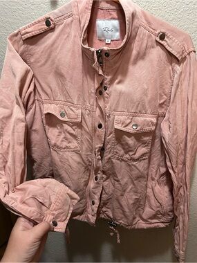 Rails Pink Utility Jean Jacket